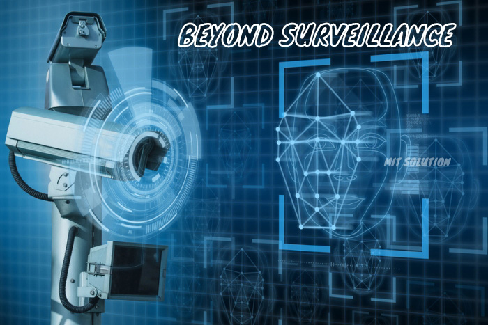 Advanced CCTV camera with facial recognition technology concept, showcasing MIT Solution's comprehensive surveillance capabilities in Dindigul