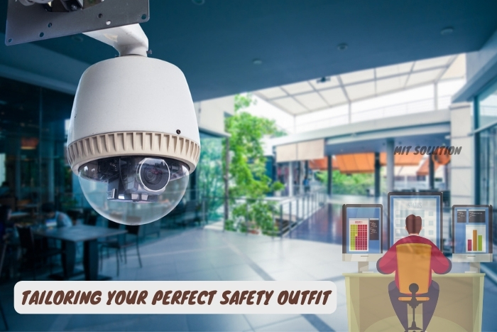 Strategically placed dome CCTV camera monitoring a commercial area, showcasing MIT Solution's bespoke security services in Dindigul
