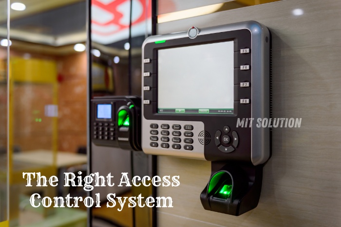 Advanced access control system installed in a modern office setting. Choose MIT Solution in Dindigul for the right access control system to enhance your business security and streamline entry management