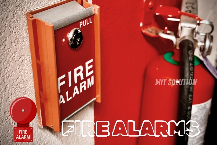 Fire alarm system installed by MIT Solution in Dindigul for reliable fire detection and safety, protecting your property with top-grade equipment.