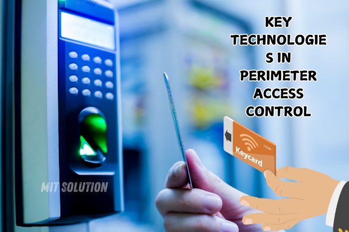 MIT Solution in Dindigul, Tamil Nadu, showcasing key technologies in perimeter access control, featuring a keycard and biometric system for enhanced security solutions. MIT Solution provides advanced CCTV, Access Control Devices, and Alarm Systems to ensure comprehensive security for businesses and homes